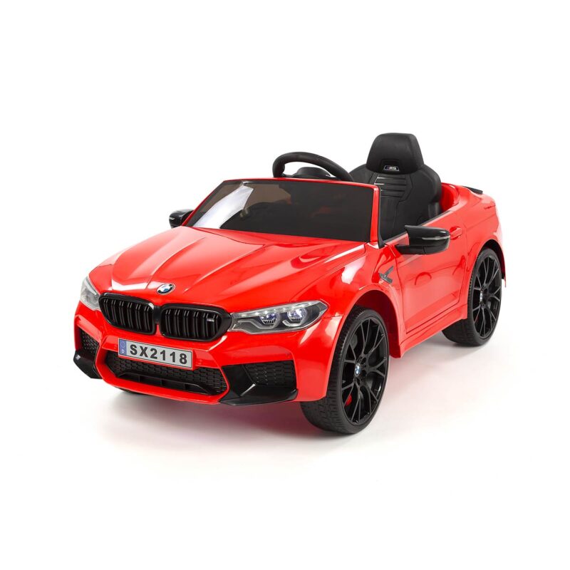 Coche eléctrico para niños BMW m5 rojo