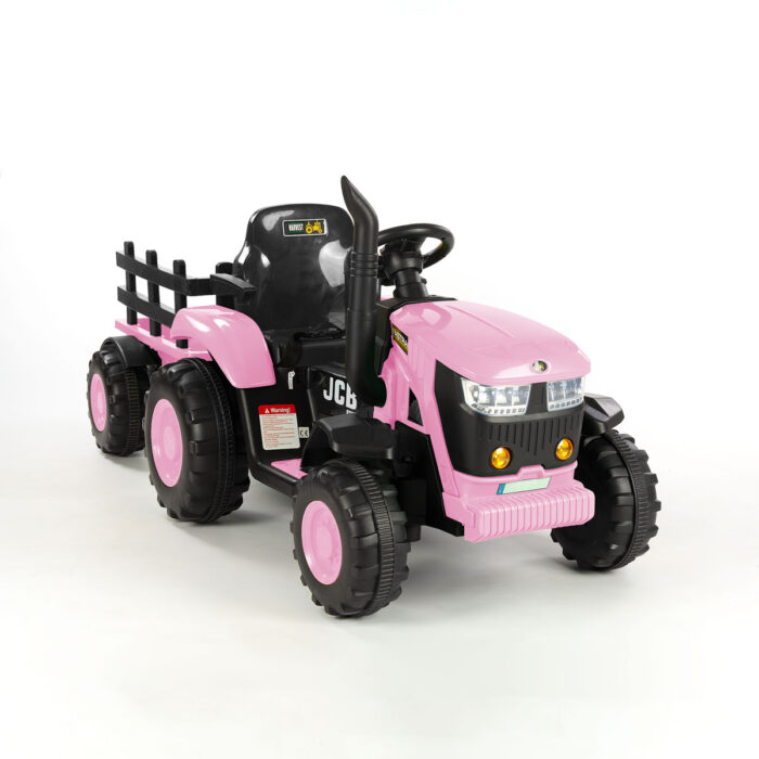 Tractor eléctrico para niños con pala delantera y remolque 12V - Galumba  Toys